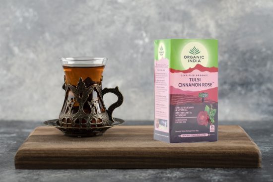 Boisson Tulsi cinnamon rose d'Organic India