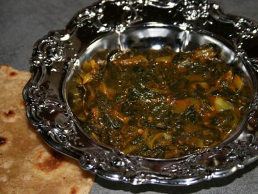 Curry d'épinards ou bhadji nu saag